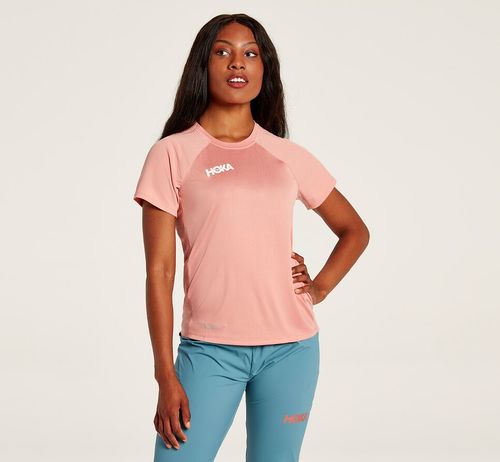 Camiseta Hoka One One Feminino Rosette | 612854-DLP